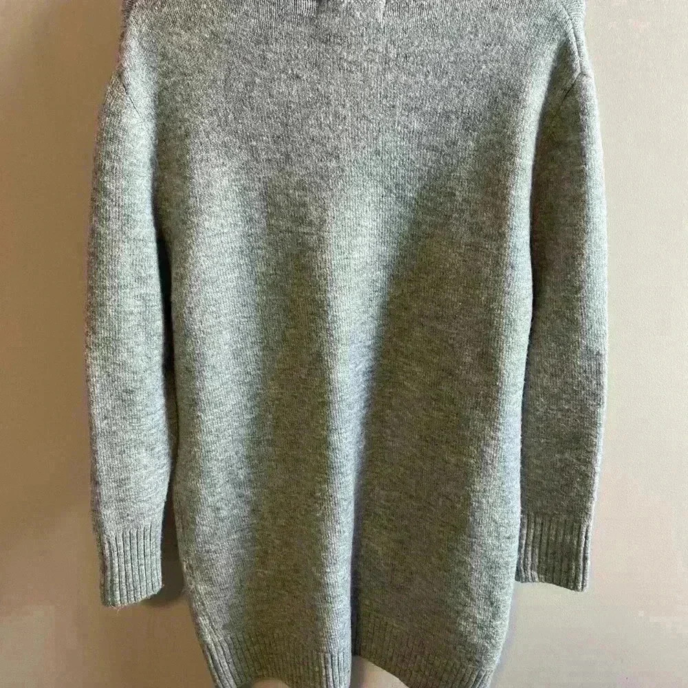 Magaschoni Grey Sweater/Dress With Fur Pockets Size S - Picture 2 of 2